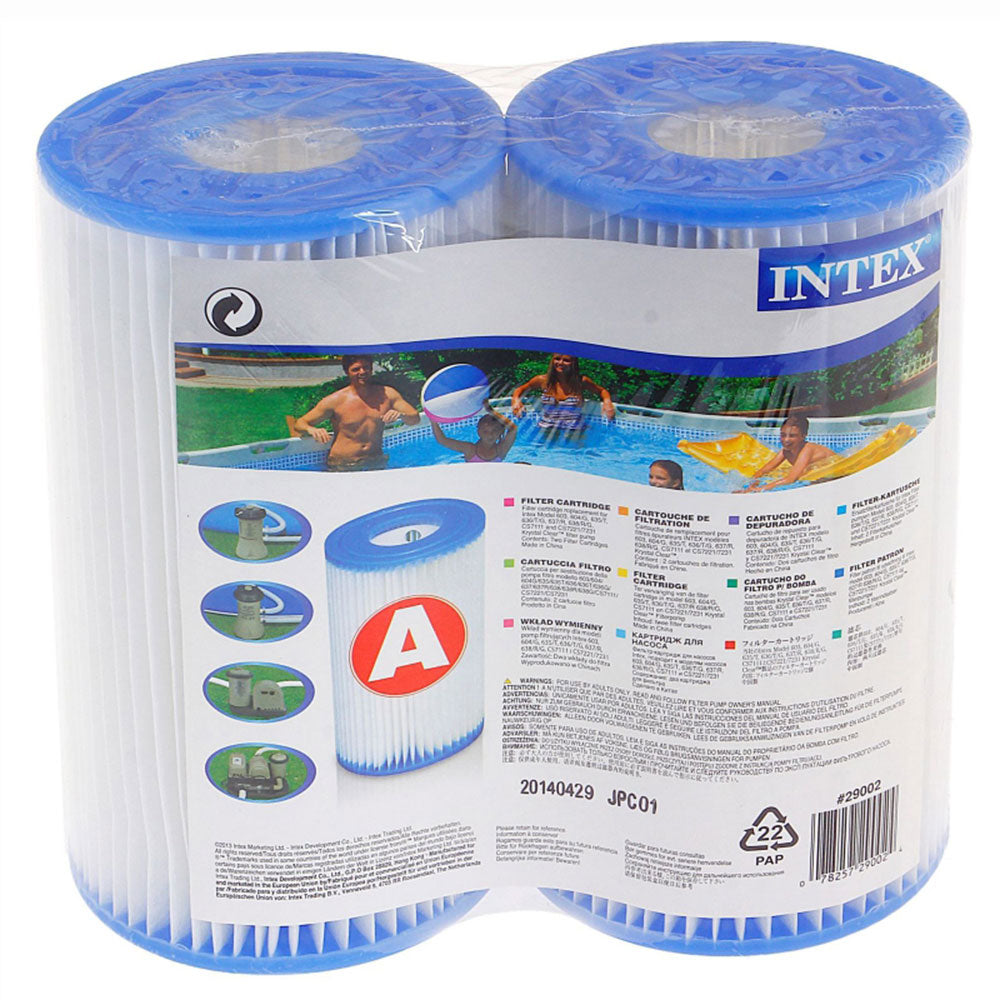 Intex Type A Filter Cartridge for Pools, Twin Pack