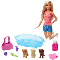 Thumbnail for barbie doll pets puppy bath playset