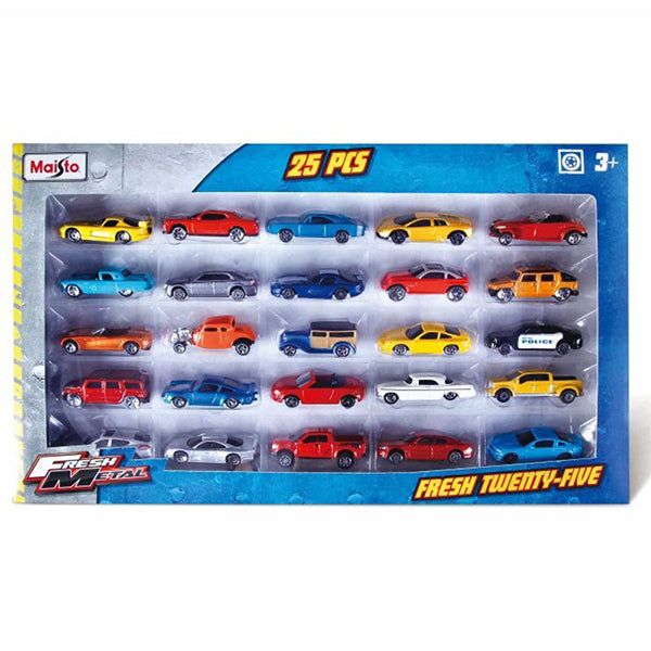 maisto set of 25 small cars for boys