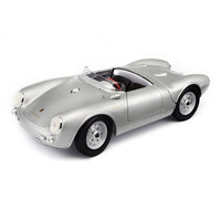 Maisto Porsche 550 A Spyder Silver Diecast Car Model