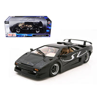 Thumbnail for maisto lamborghini diablo sv black diecast car model