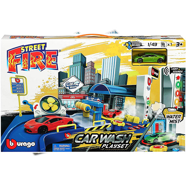 bburago car wash play set