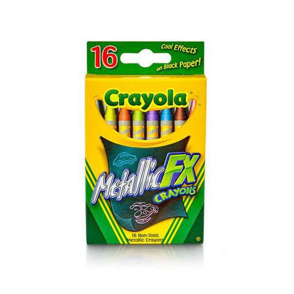 crayola metallic fx crayons 16 count
