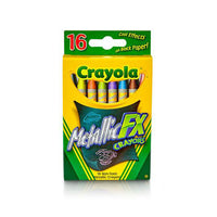 Thumbnail for crayola metallic fx crayons 16 count