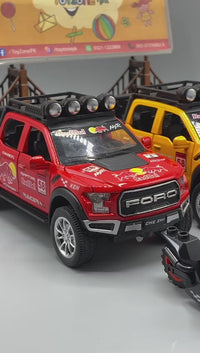 Die-cast Ford Beast Raptor F150 with Bike