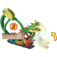 Thumbnail for Hot Wheels Track HDP03 Fire Truck City Dragon Drive