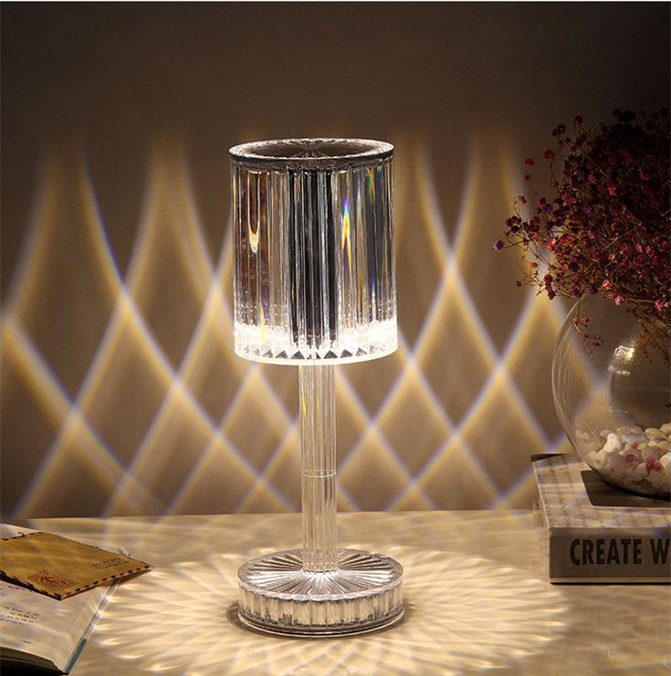 Touching Control Crystal Table Lamp