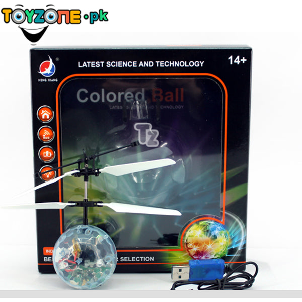 flying ball with fall sensor