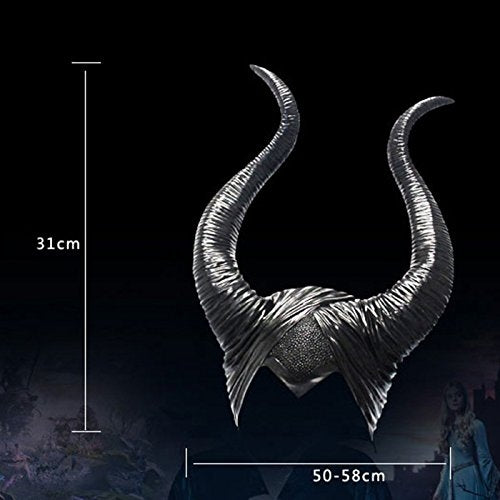 halloween black queen horns