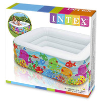 Thumbnail for intex swim center clear view aquarium pool 62 5 l x 62 5 w x 19 5 h
