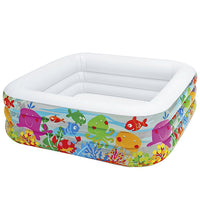 Thumbnail for intex swim center clear view aquarium pool 62 5 l x 62 5 w x 19 5 h