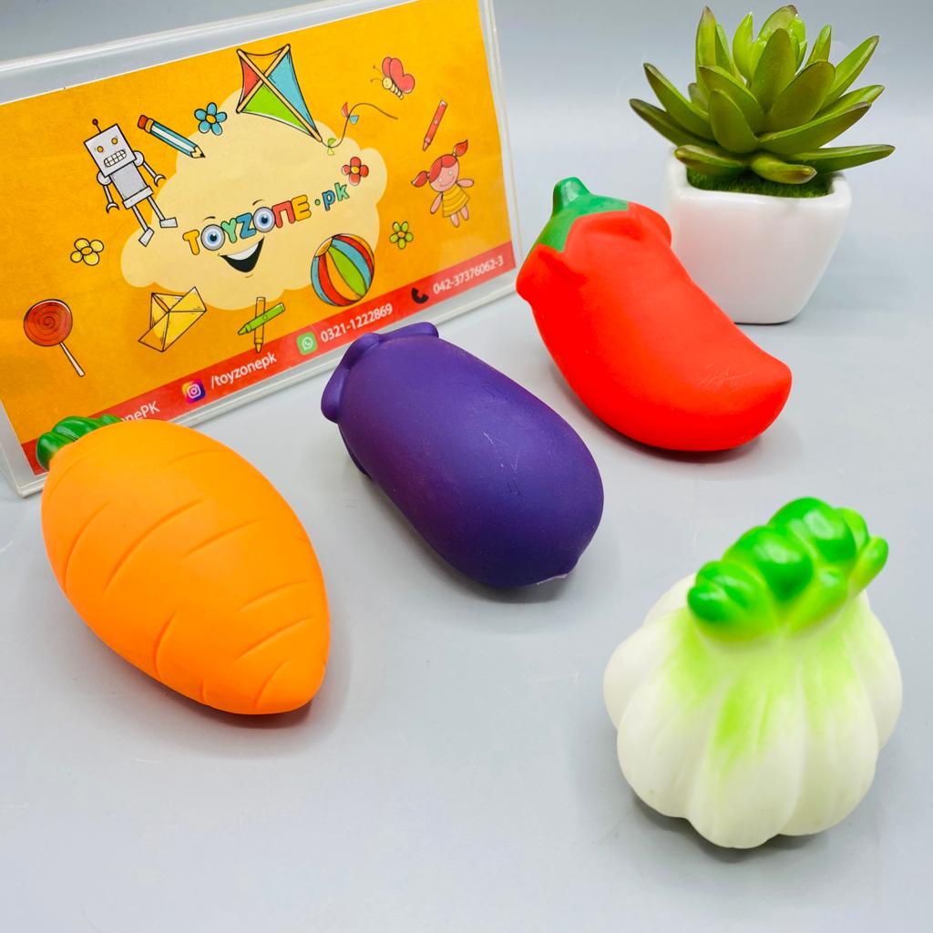 4 pieces vegetable chuchu toy