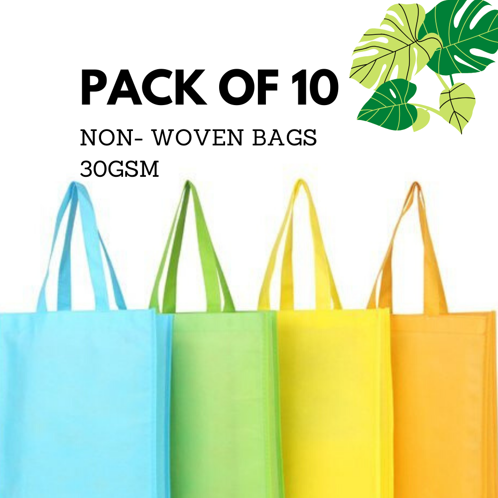 non woven bag pack of 12 30gsm