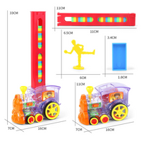 Thumbnail for 60Pcs Dominoes Blocks Set Electric Train