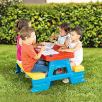 Thumbnail for dolu red and yellow picnic table