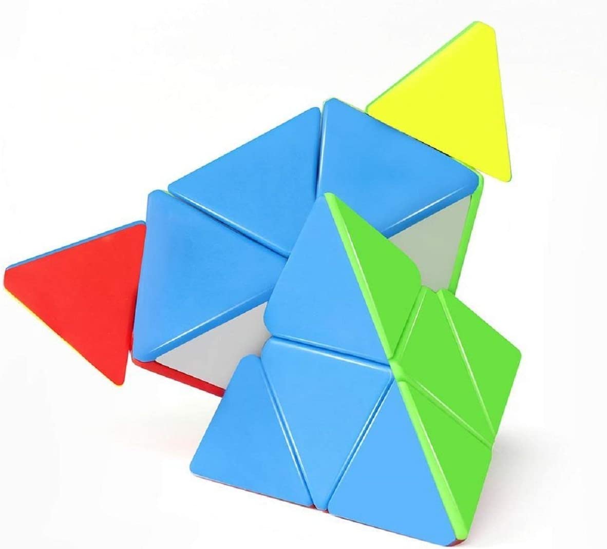 Multicolor Pyraminx Sticker less Cube 3-D Puzzle