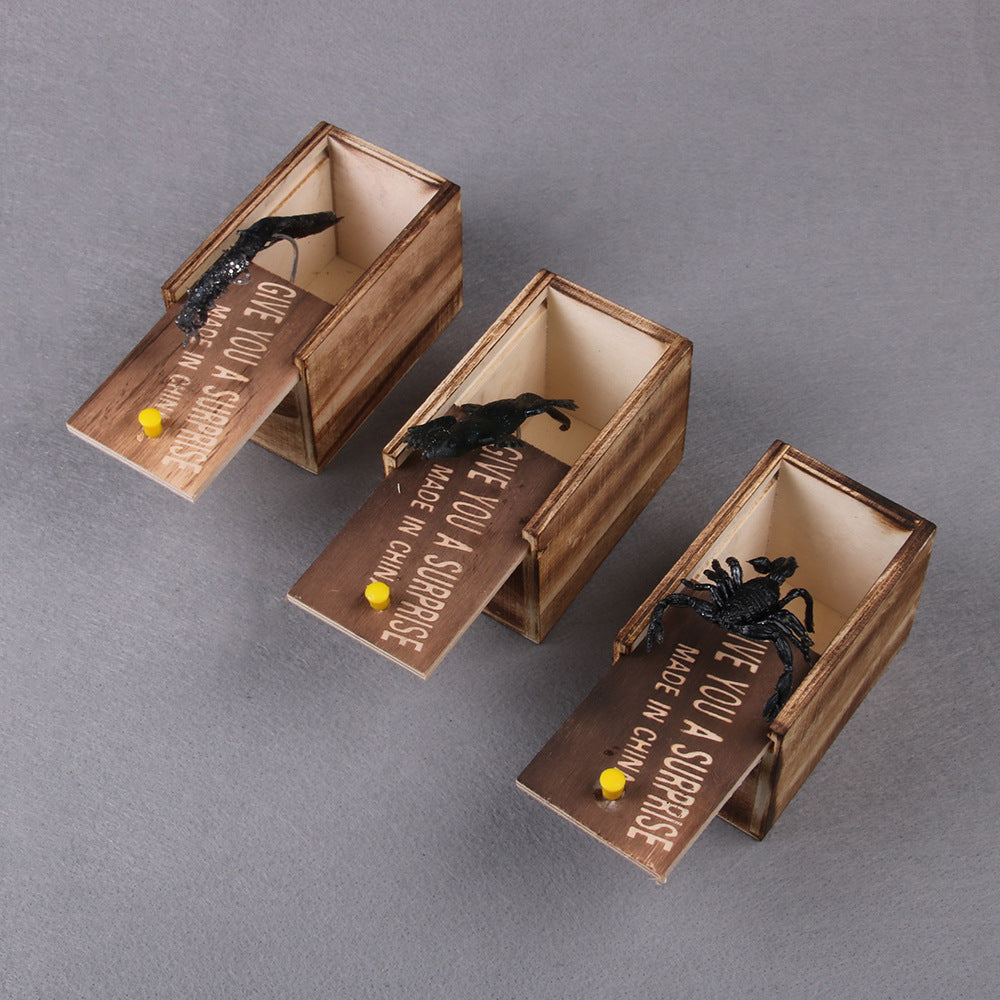Funny Prank Wooden Box Toy (Random Character)
