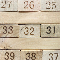 Thumbnail for 54 pieces wooden stacking tower jenga blocks
