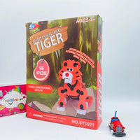 Thumbnail for 55 pieces 3d tiger puzzle kit