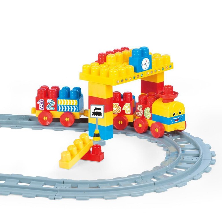 58 pieces dolu train set blocks