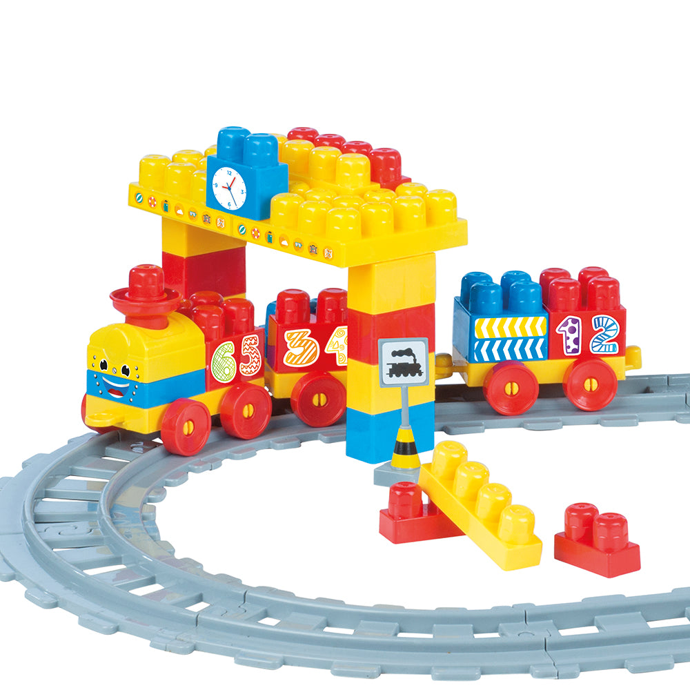 58 pieces dolu train set blocks