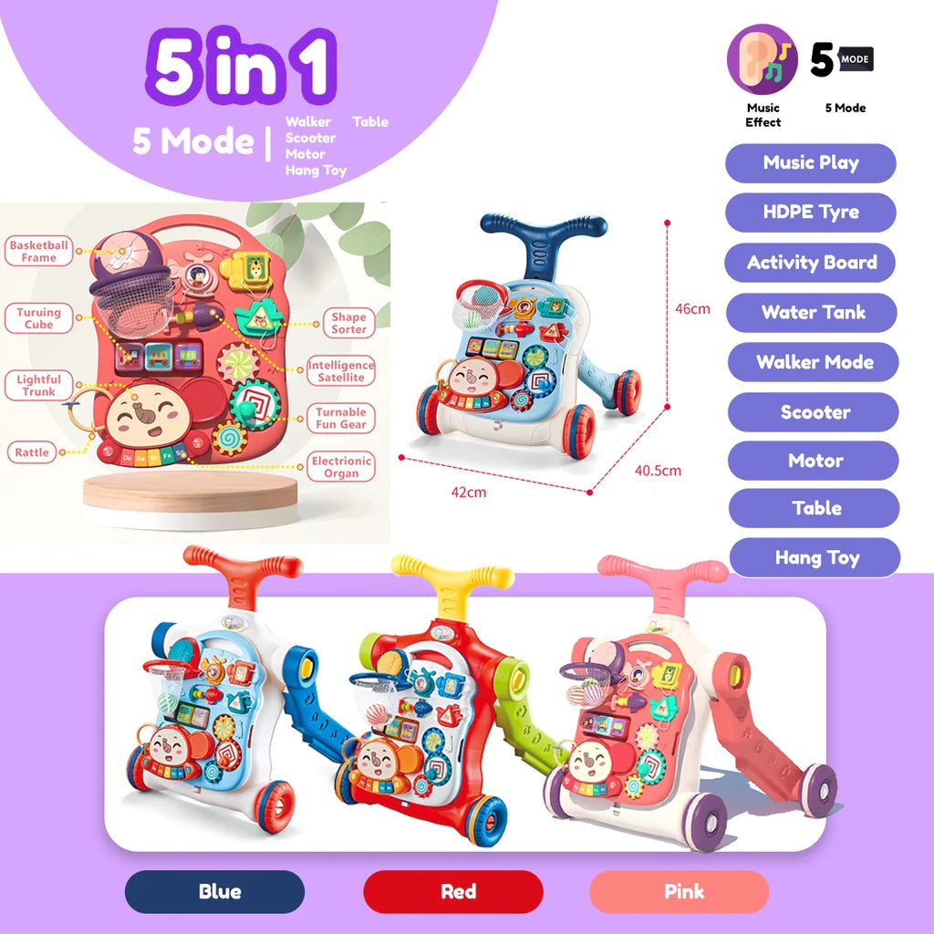 Best Baby Musical Walker 5 in 1