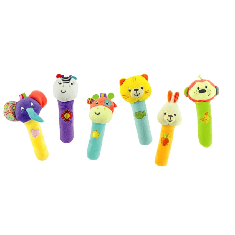 wf 12pcs play rattle stick