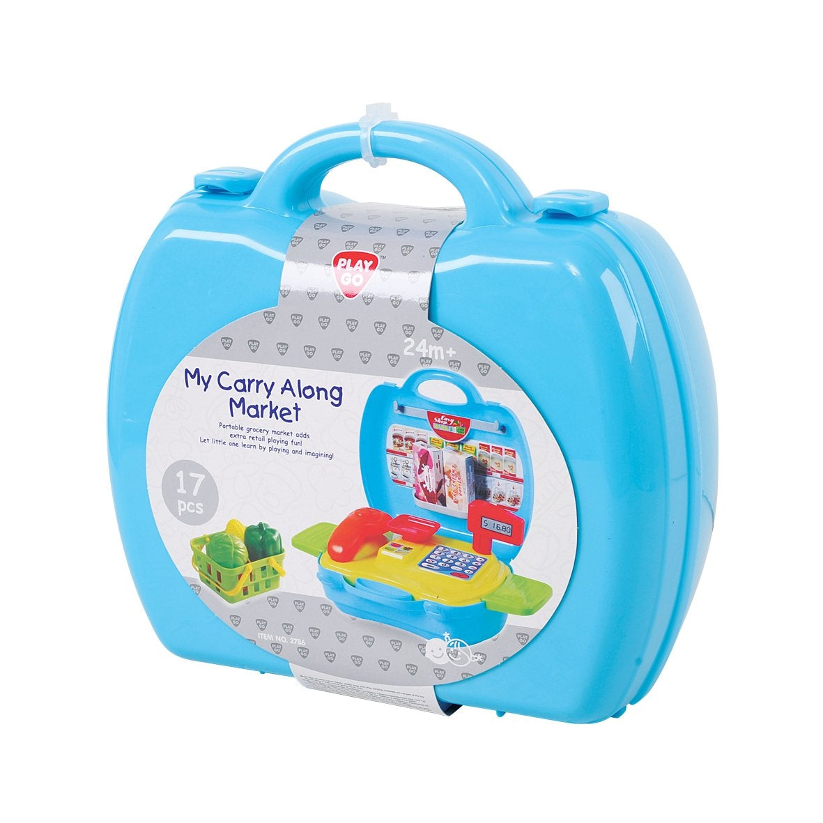 playgo my carry along market 17 piece