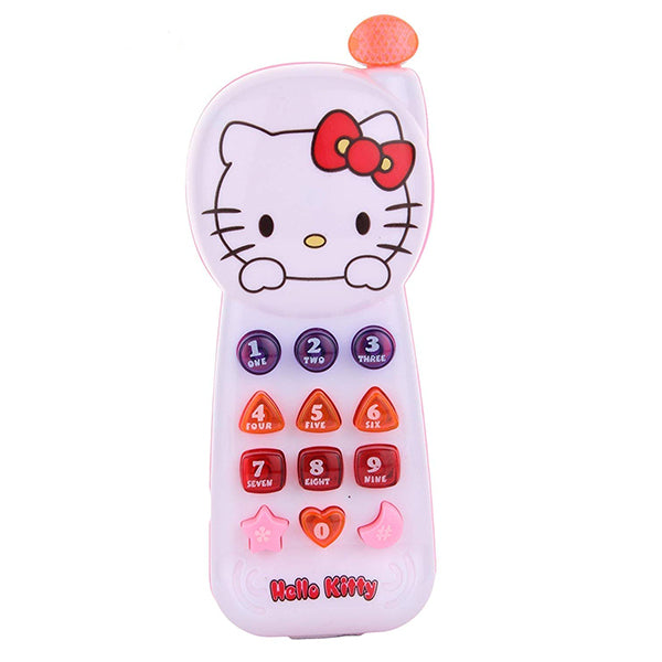 hello kitty musical mobile phone toy with music lights