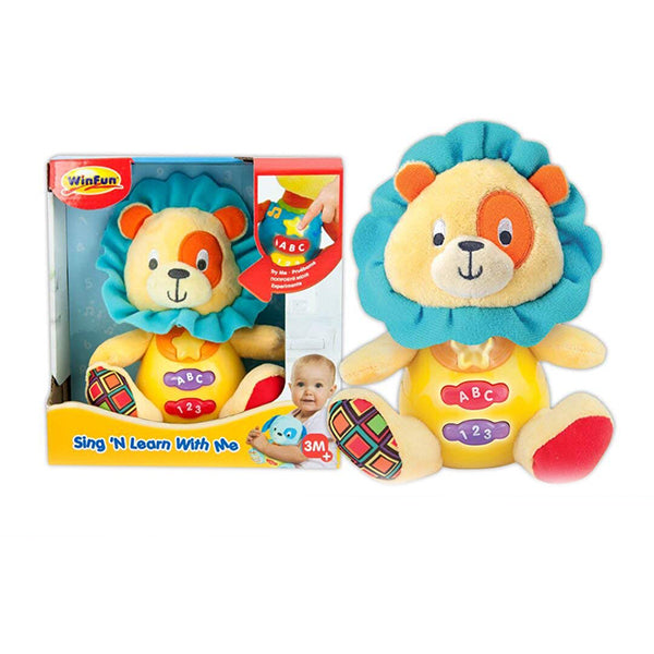 winfun lion plush toy with lights and sound
