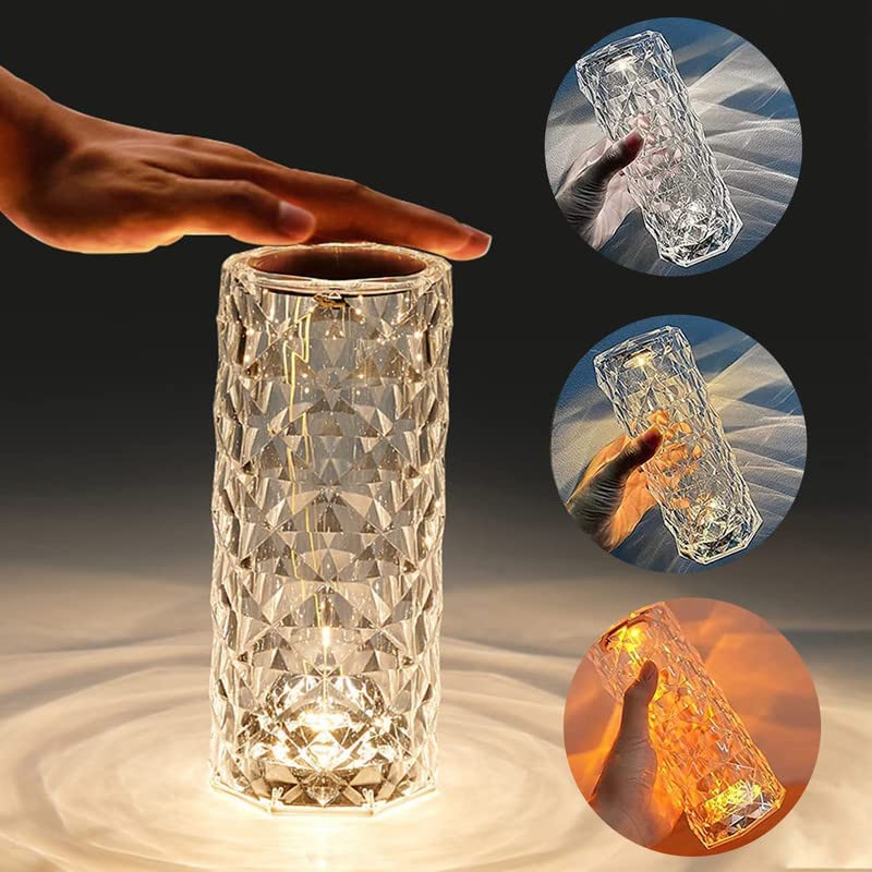 USB Rechargeable Crystal Table Lamp