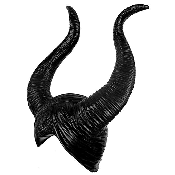 halloween black queen horns