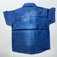 Thumbnail for blue denim style shirt for kids