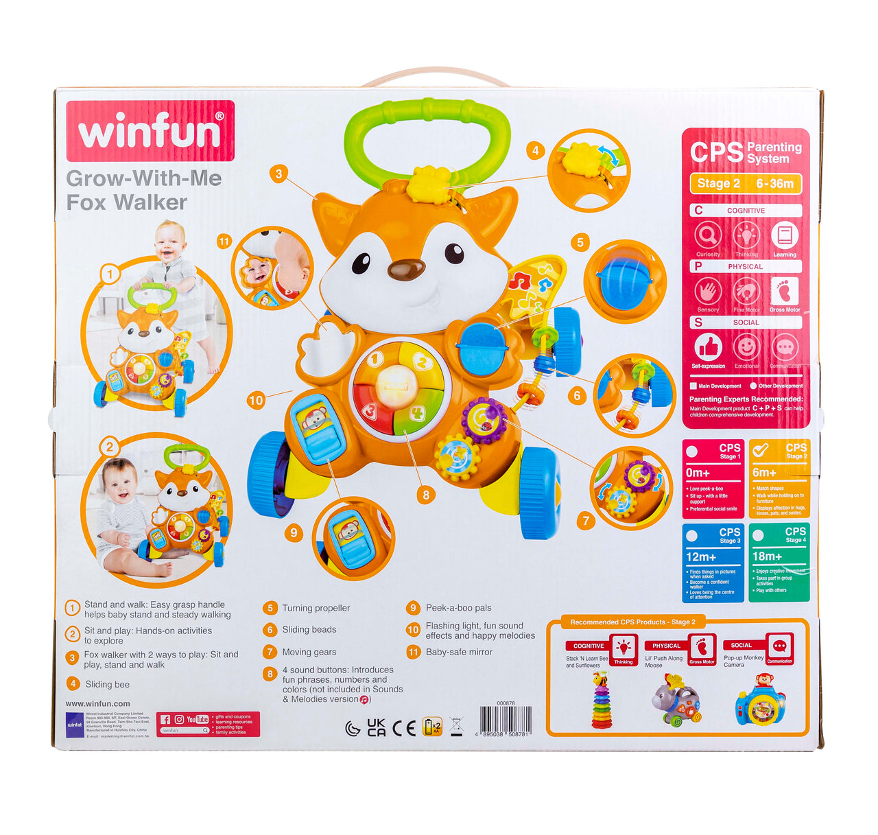 Winfun Grow with Me Fox Walker