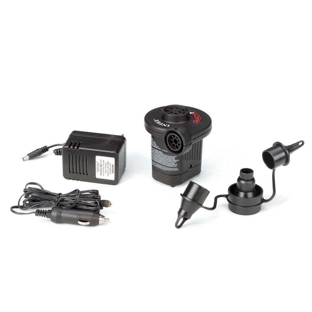 intex quick fill electric pump with car adapter ac adapter