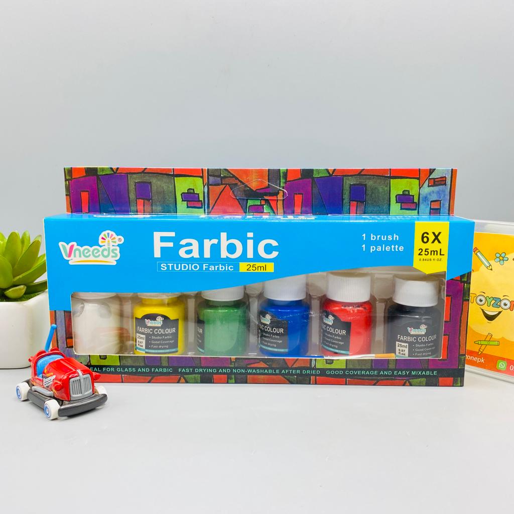 6 tubes fabric colours painting set