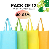 Thumbnail for non woven bag with handle pack of 12 80gsm