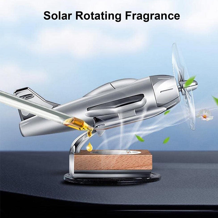 Aeroplane Solar Car Air Freshener Perfume Diffuser