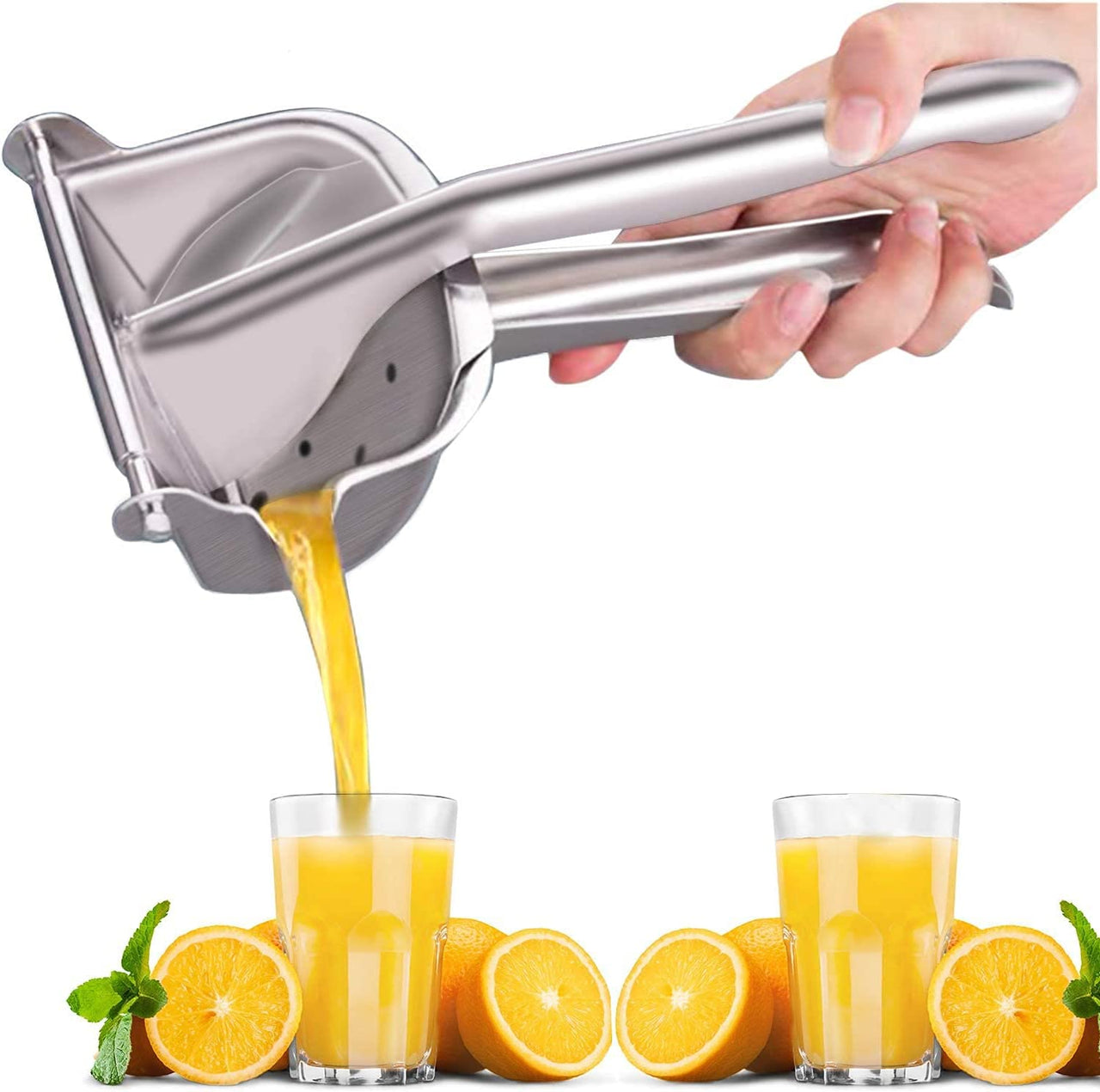 Hand Press Metal Juicer Machine,