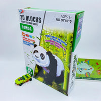 Thumbnail for 70 pieces 3d panda puzzle blocks