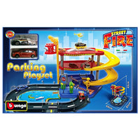 Thumbnail for burago 1 43 scale street fire garage parking playset