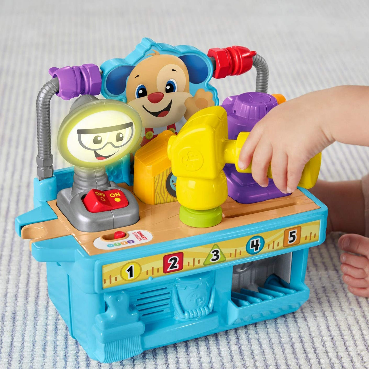 fisher price laugh and learn busy learning tool bench