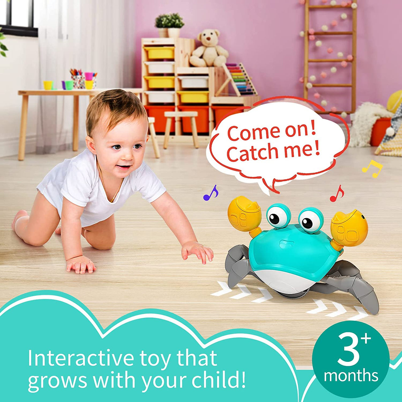B/O Crawling Crab Moving Toy