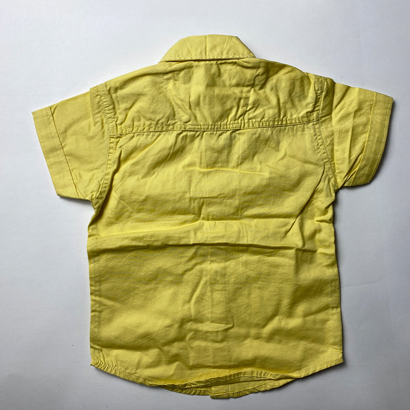 yellow cotton shirt for kids