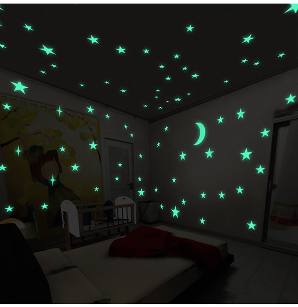 Wall Stickers - 3D Stars Glow In The Dark