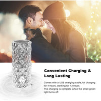 Thumbnail for USB Rechargeable Crystal Table Lamp