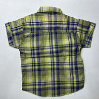 Thumbnail for yellow checked cotton shirt for kids