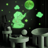 Thumbnail for Glow in the Dark - Elephant Moon Stickers