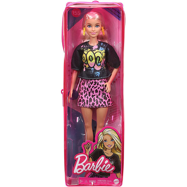 barbie grb49 fashionistas doll in checked dress