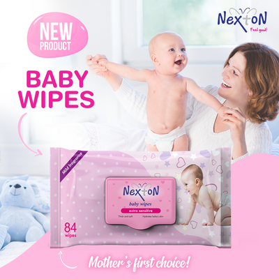 Nexton Baby Wipes Extra Sensitive 84 Pieces